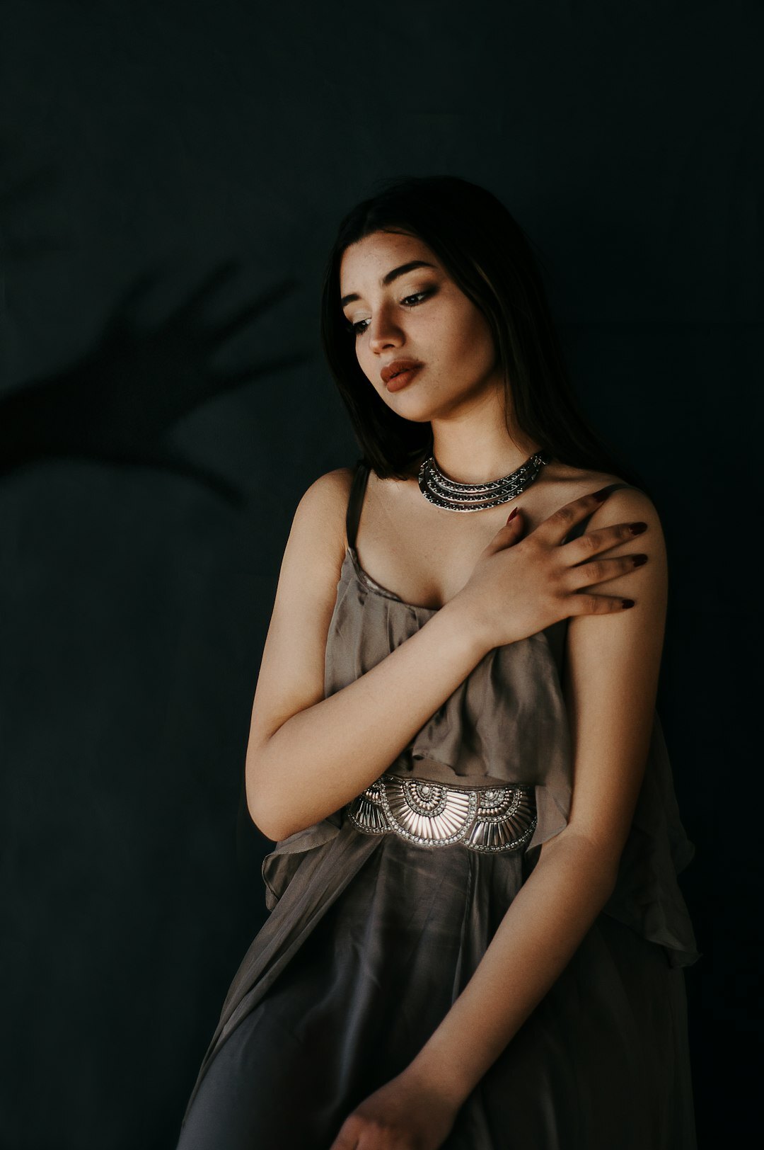 Studio portrait of a glamorous uruguayan actress