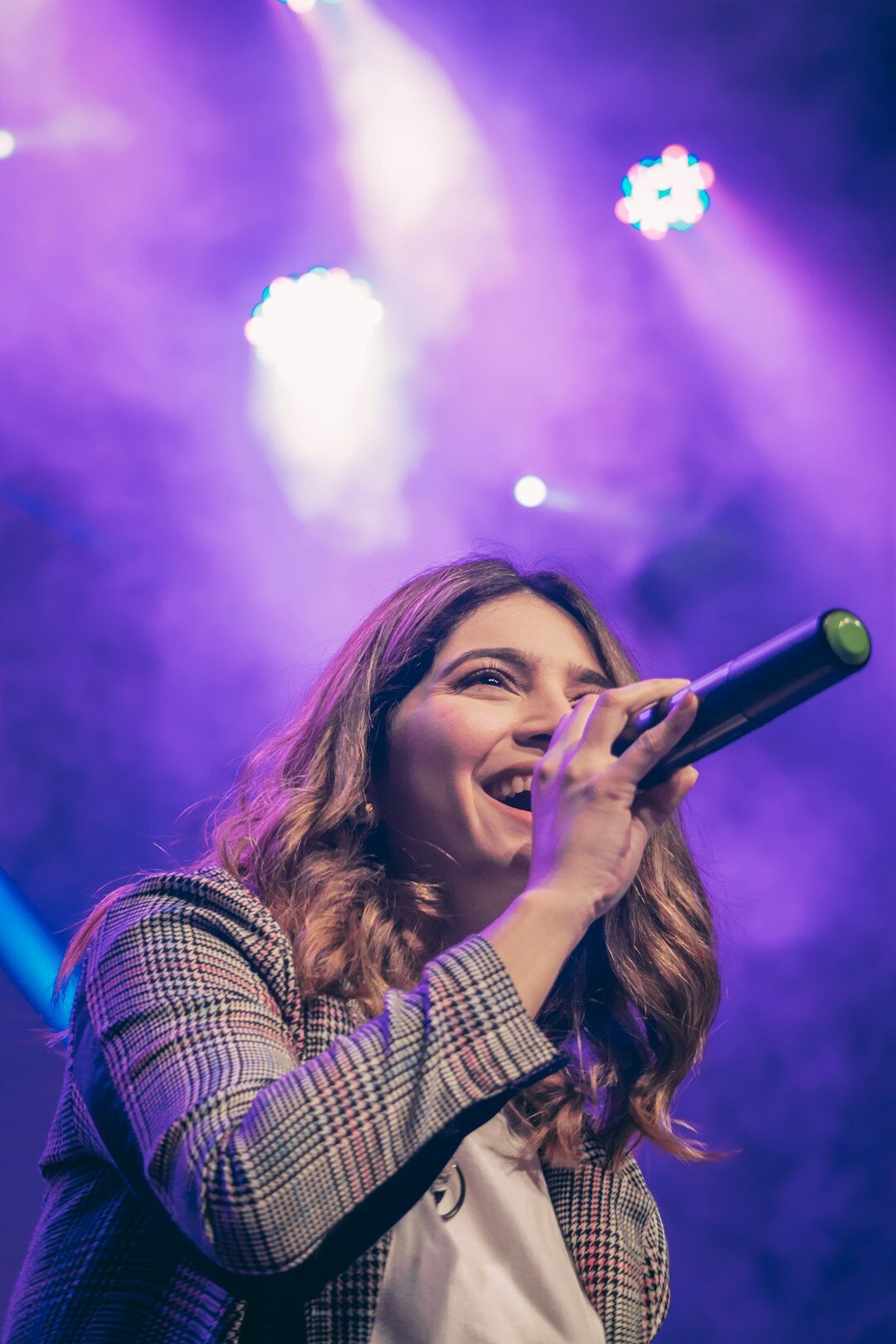 singer performing live