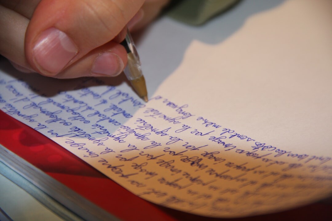 handwritten letter